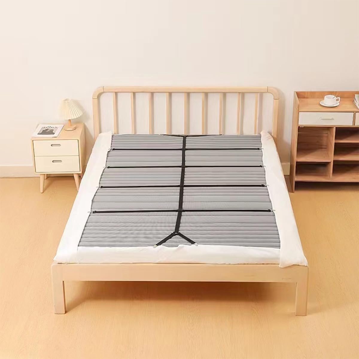 SnelShoppen - Fitted sheet tensioner Verstelbare houder Antislip spanner voor beddengoed Strak en kreukvrij beddengoed en toppers Zwart