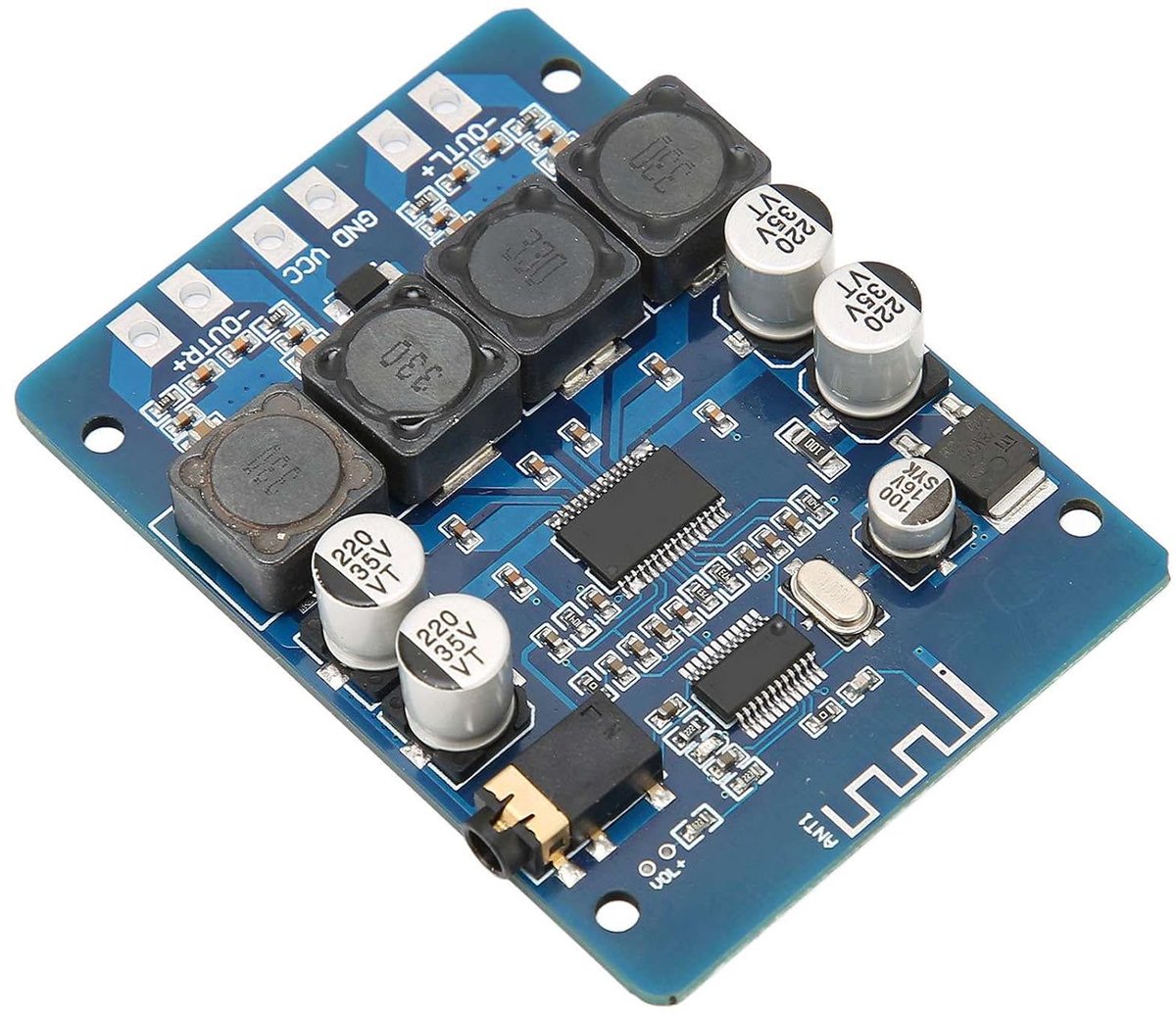 SnelShoppen - XH-M314 TPA3118 Digitale Versterkerkaart - 2x45W Ultra Helder O Versterker Module met AUX Decodering voor Thuis, Tuin, Feest en Kamperen