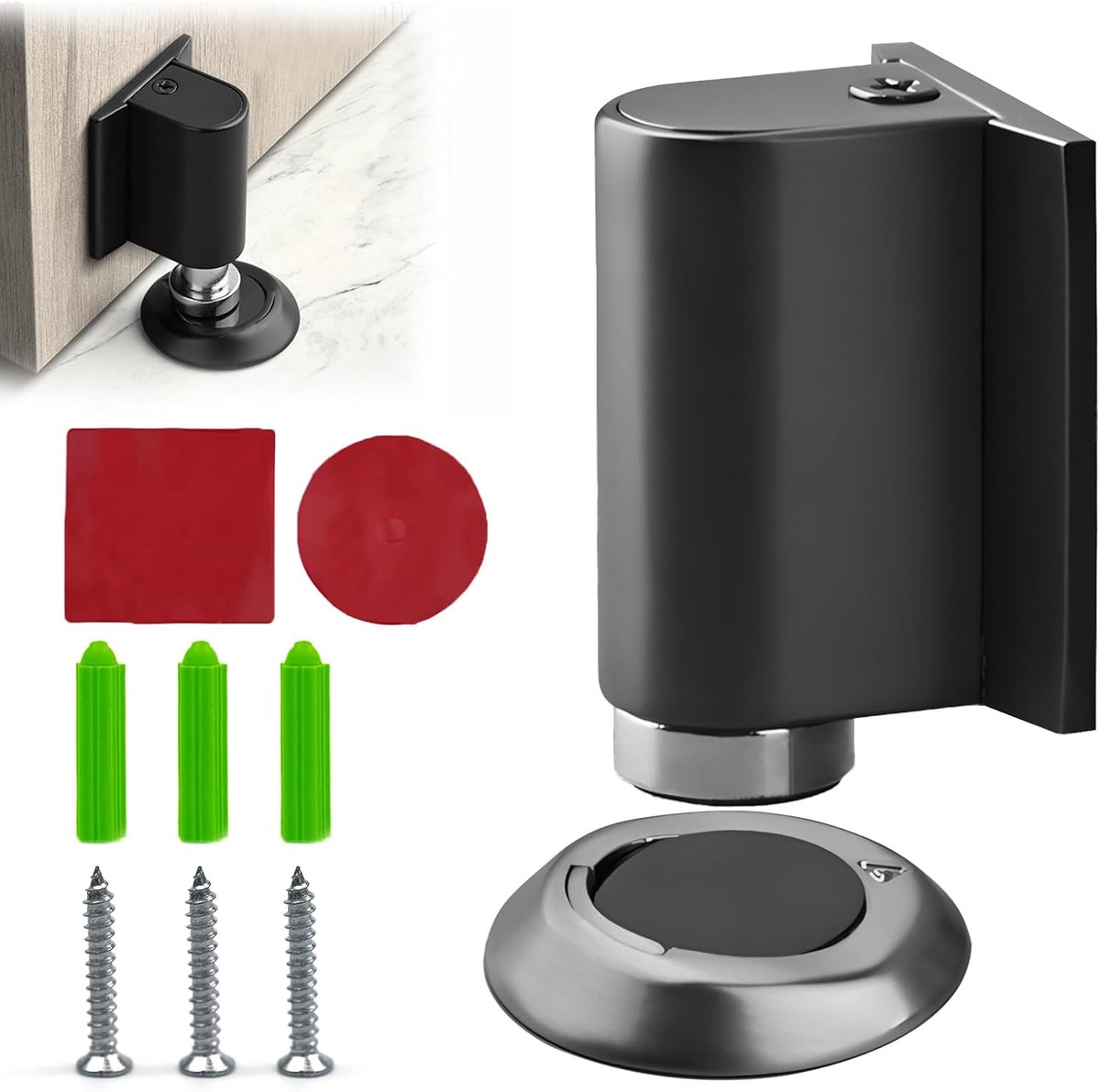 Magnetic door stopper made of metal - ShopVlot