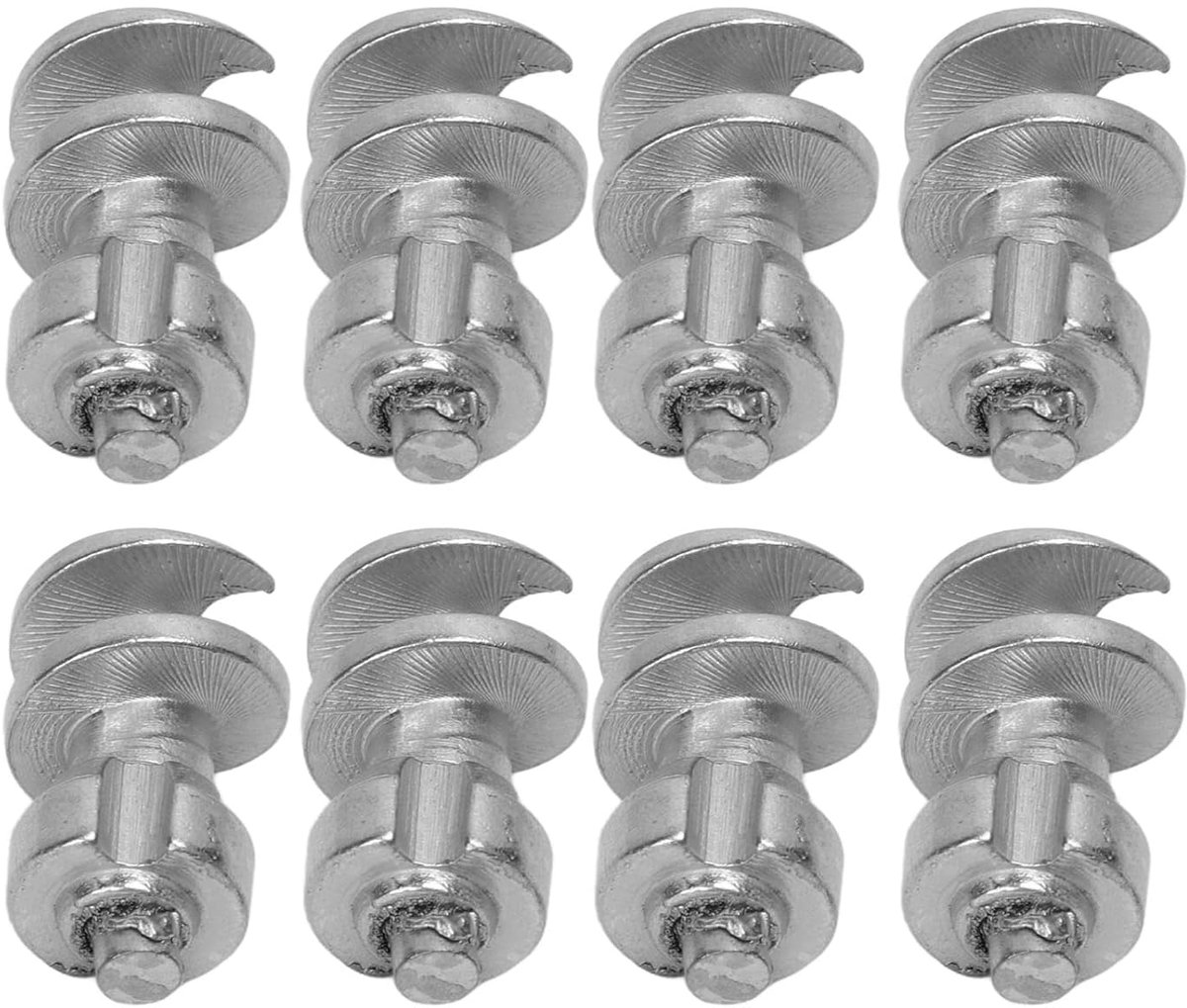 SnelShoppen - 50 Stuks 9x14.4mm Hardmetalen Bandenstuds, Schroef Sneeuw Spikes Accessoire Antislip Wielen voor ATV SUV Tractoren