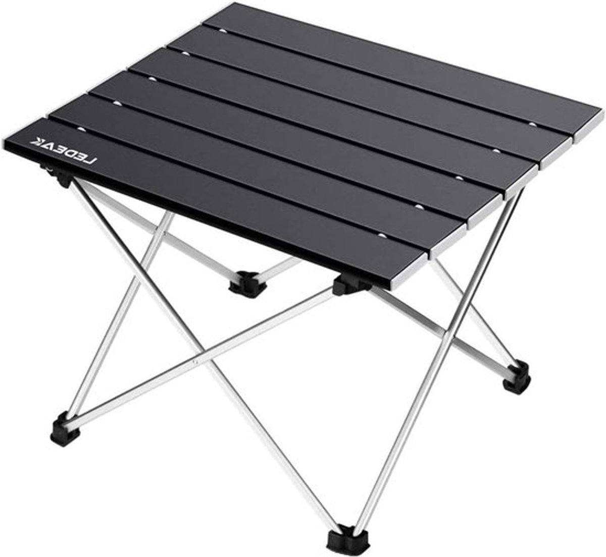 Draagbare campingtafel, lichtgewicht opvouwbare tafel met aluminium tafelblad en draagtas, ideaal voor buiten, picknick, koken, strand, wandelen en vissen.