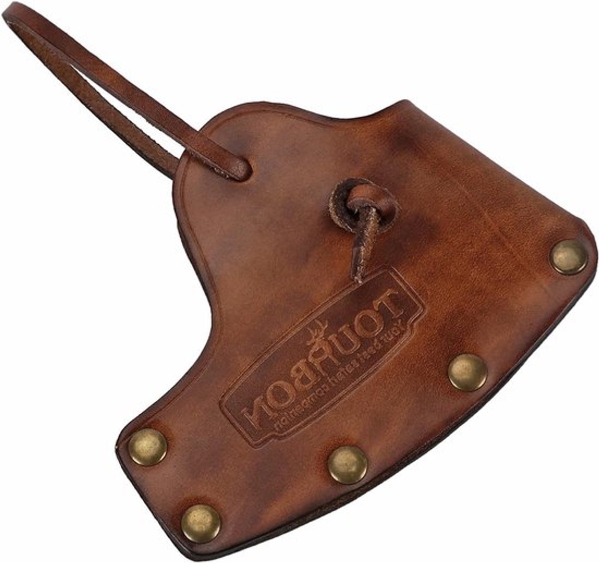 Vintage 4" Leren Bijlbladhoes voor Kamperen - Handige Bijlhouder voor Outdoor Activiteiten