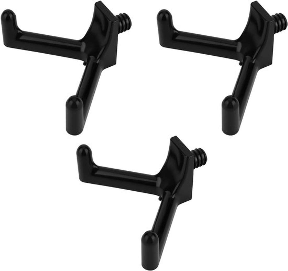 3 Stuks Tuin Haken met Dubbele Kop voor Opslag van Tuingereedschap, Geschikt voor Scheppen en Harken, Ideale Accessoires voor Tuinieren en Organisatie