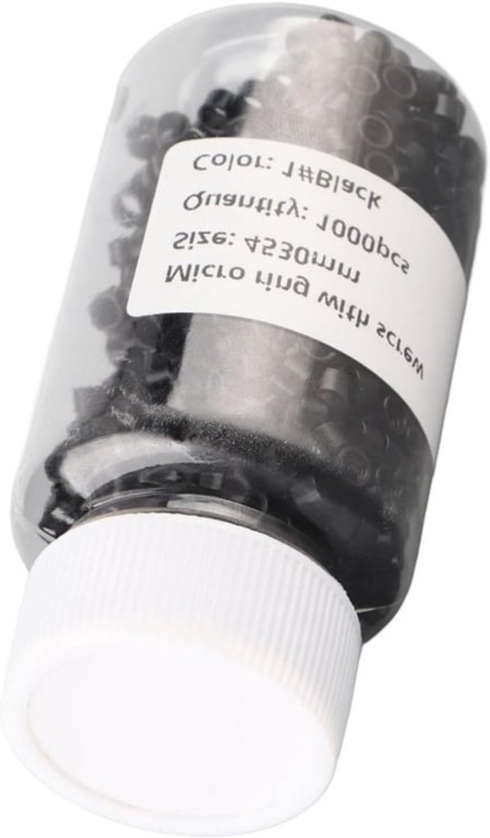 1000 Stuks Aluminium Micro Haar Extensions Ringen - Beads en Gereedschap voor Haarverlenging, Pliers en Toebehoren