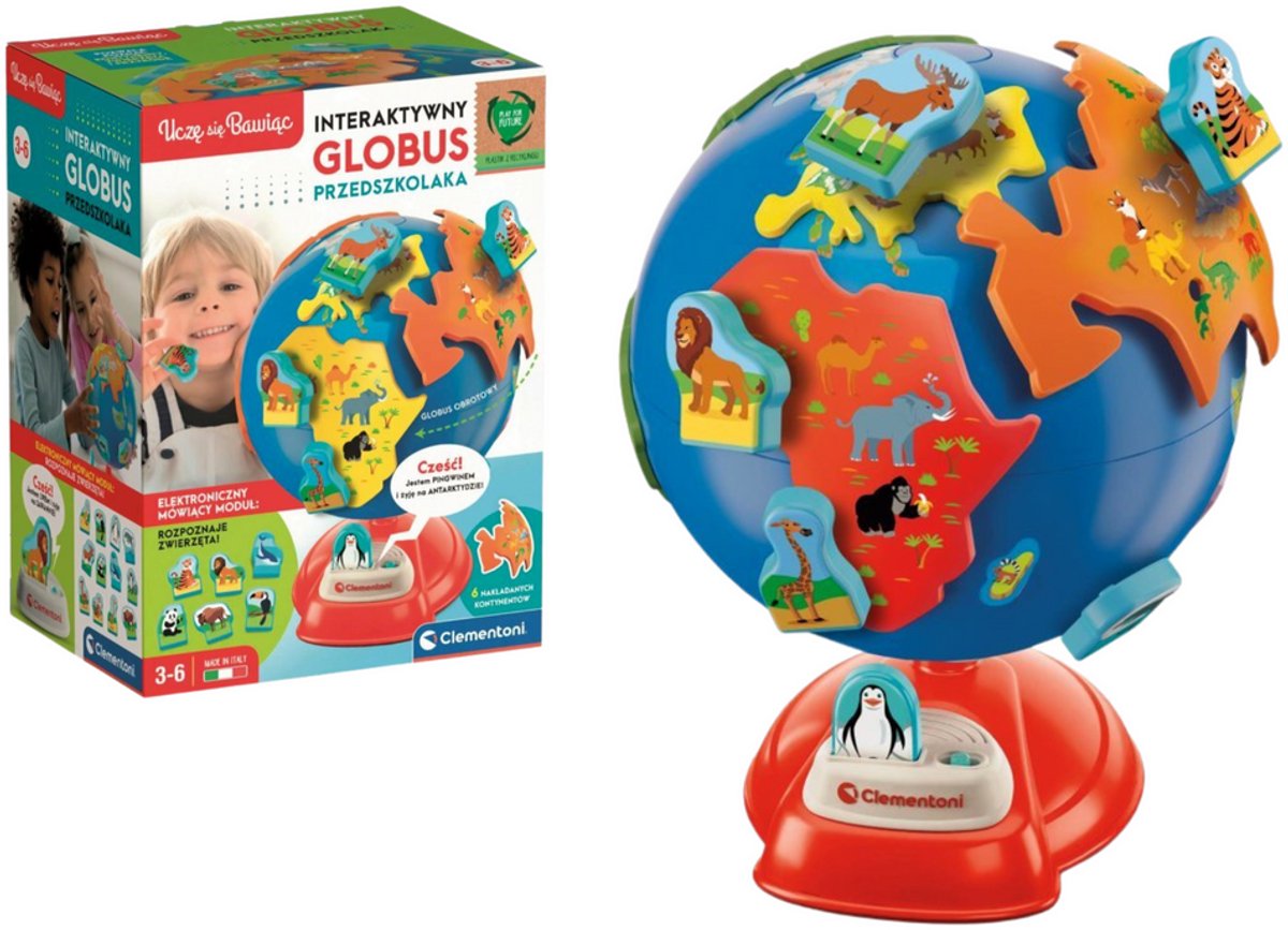 Interactieve kleuterwereldbol Poolse taal Clementoni 50757