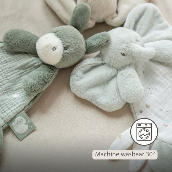 Nattou LouLou Baby Knuffeldoekje - Doudou Ezel - Baby Cadeau - 25 cm - Lindegroen van Nattou — afbeelding 5