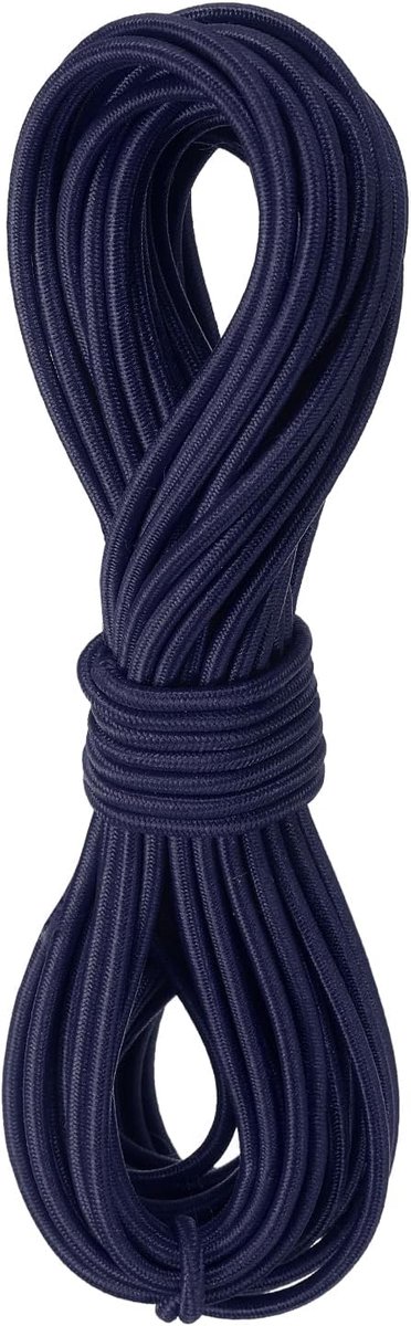 SnelShoppen - Elastisch Koord Stretch Touw 2.8mm 11m Rubber Touw - Marineblauw voor Knutselen, Kamperen, Doe-Het-Zelf, Beads, Buitenactiviteiten