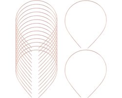 SnelShoppen - 30 Stuks Gouden Dunne Metalen Haarbanden - 1mm Brede DIY Hoofdbanden voor Bruiloften, Make-up, Sport en Creatieve Projecten