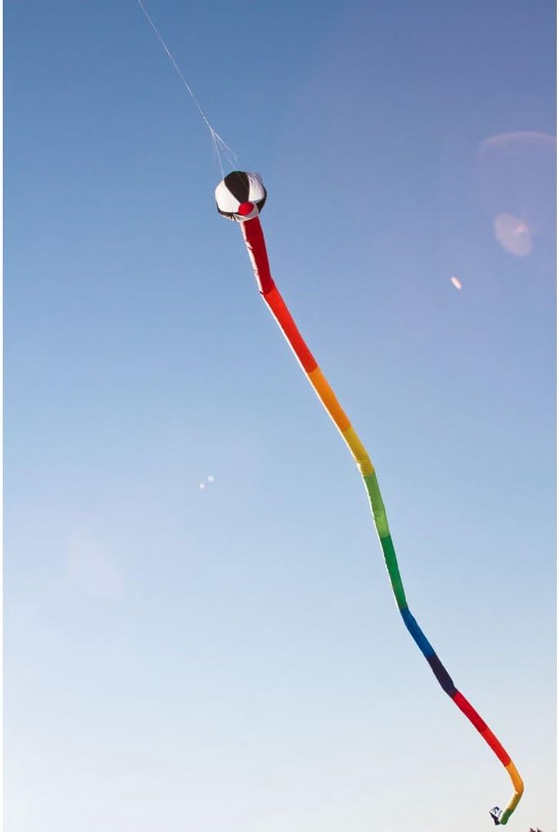 SnelShoppen - HQ Tube Staart 20 Meter - Kleurige Regenboog Tunnelstaart voor Vlieger - Ideaal voor Feest, Tuin, Camping en Kinderen