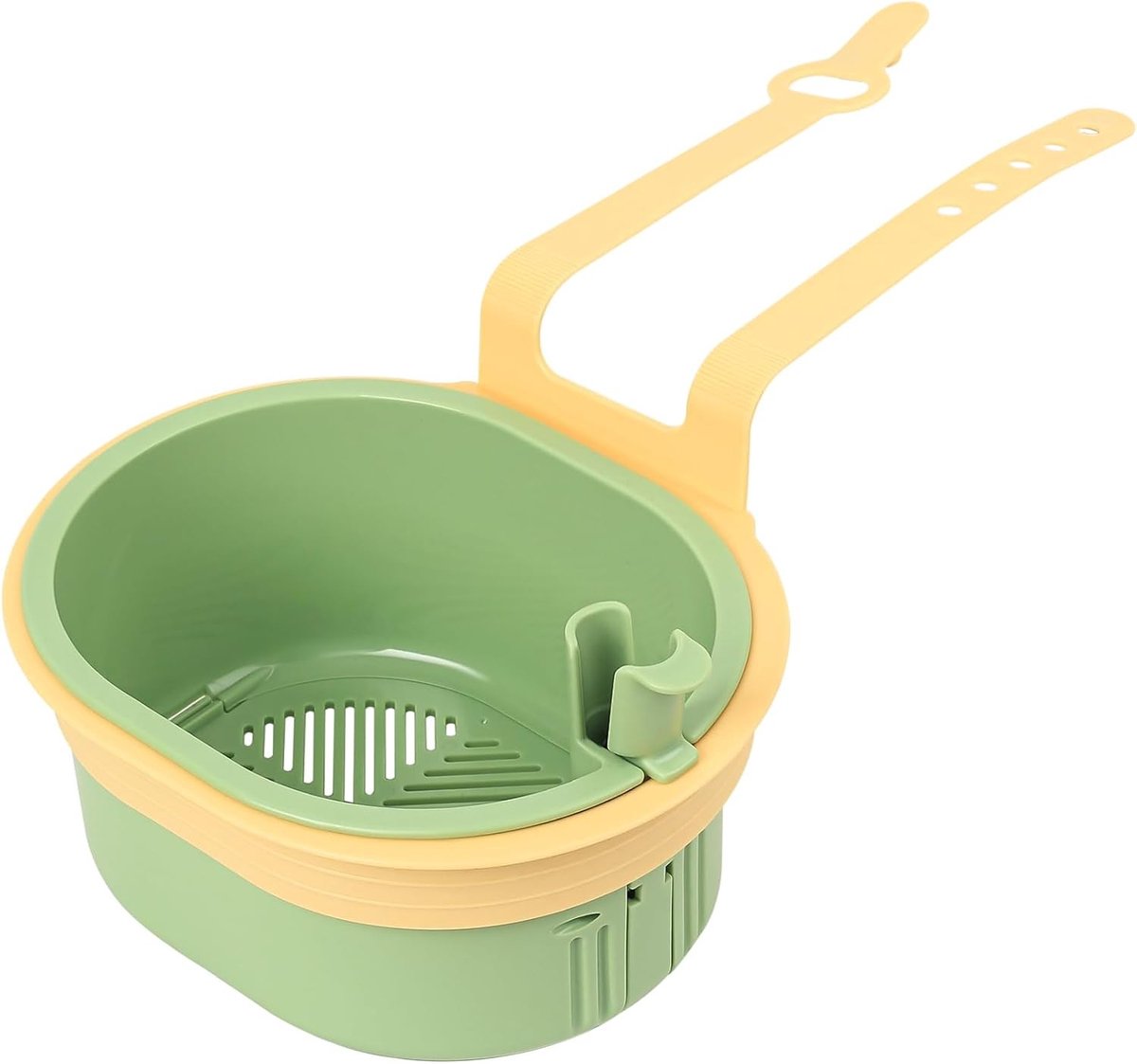 Afneembare Keukenafvoerfilter, 1 Stuk Afvoerzeef Mand voor Hangende Keuken, Groene Colander en Filter voor Effectieve Afwatering