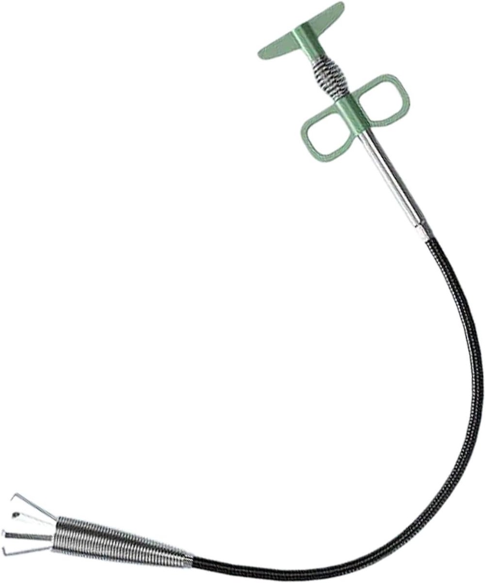 Gootsteen Ontstopper - Afvoer Ontstopper - Verstopte Afvoeren Verhelpen - Vierklauw Grip - Tot 200 cm - Grijs