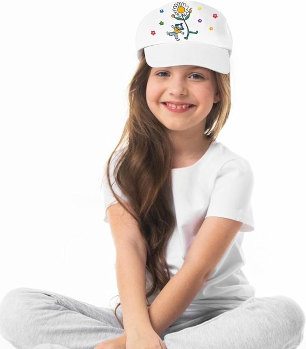 10 Stuks Witte Baseball Caps voor Kinderen - DIY Sportballen Hoeden voor Creatieve Activiteiten, Schilderen en Knutselen