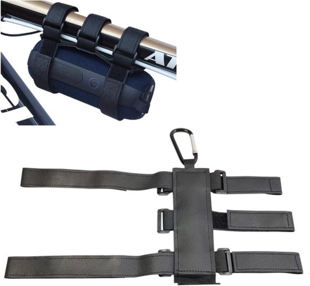 Fiets Drinkfles Houder met Carabiner, Verstelbare Strap en Cup Houder voor Waterfles tijdens Fietsen