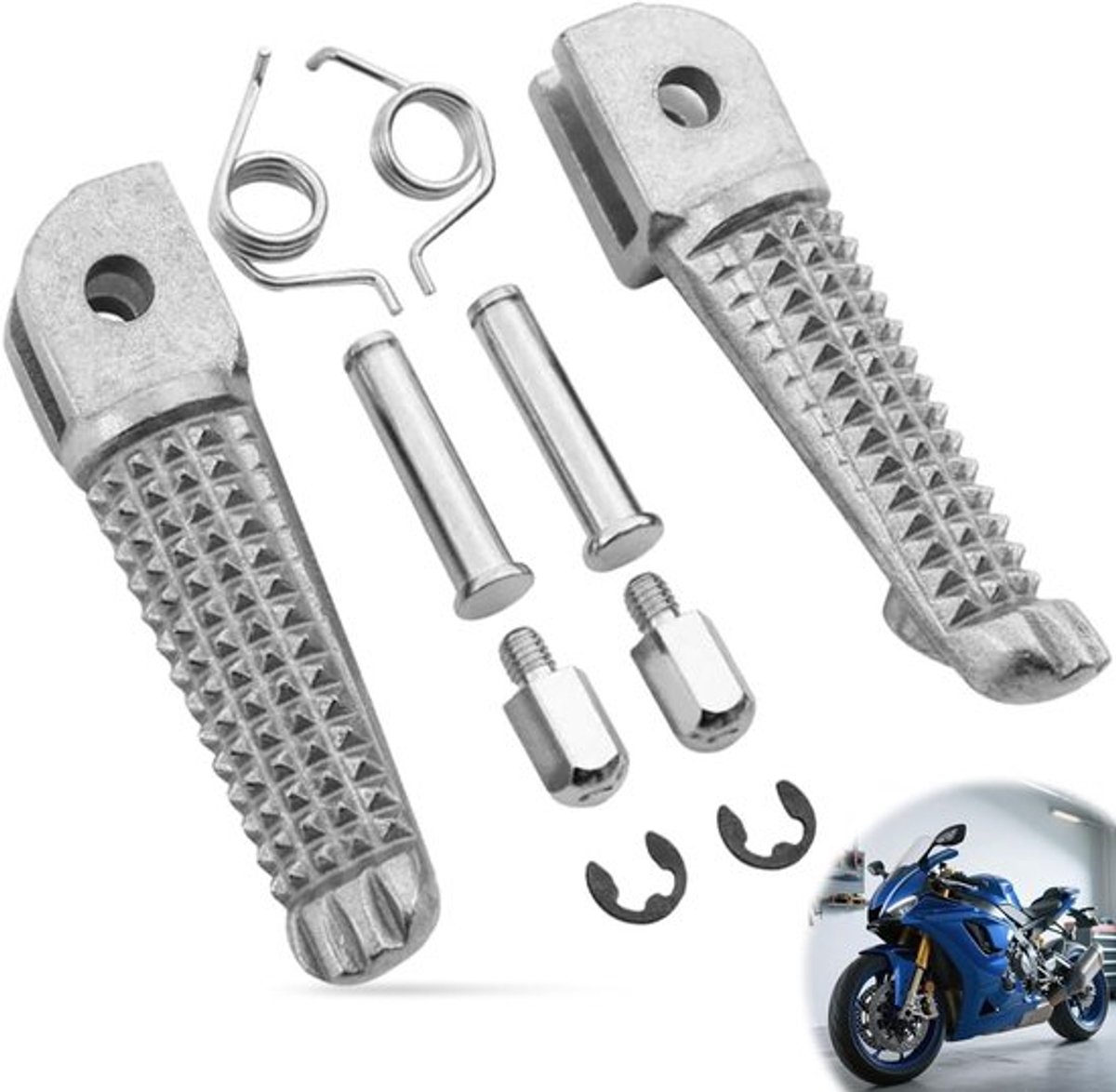 Vooruitstrevende motorpedalen voor YZF R1, R6 en R6S - Aluminium, lichtgewicht en duurzaam, perfect voor betere grip en controle
