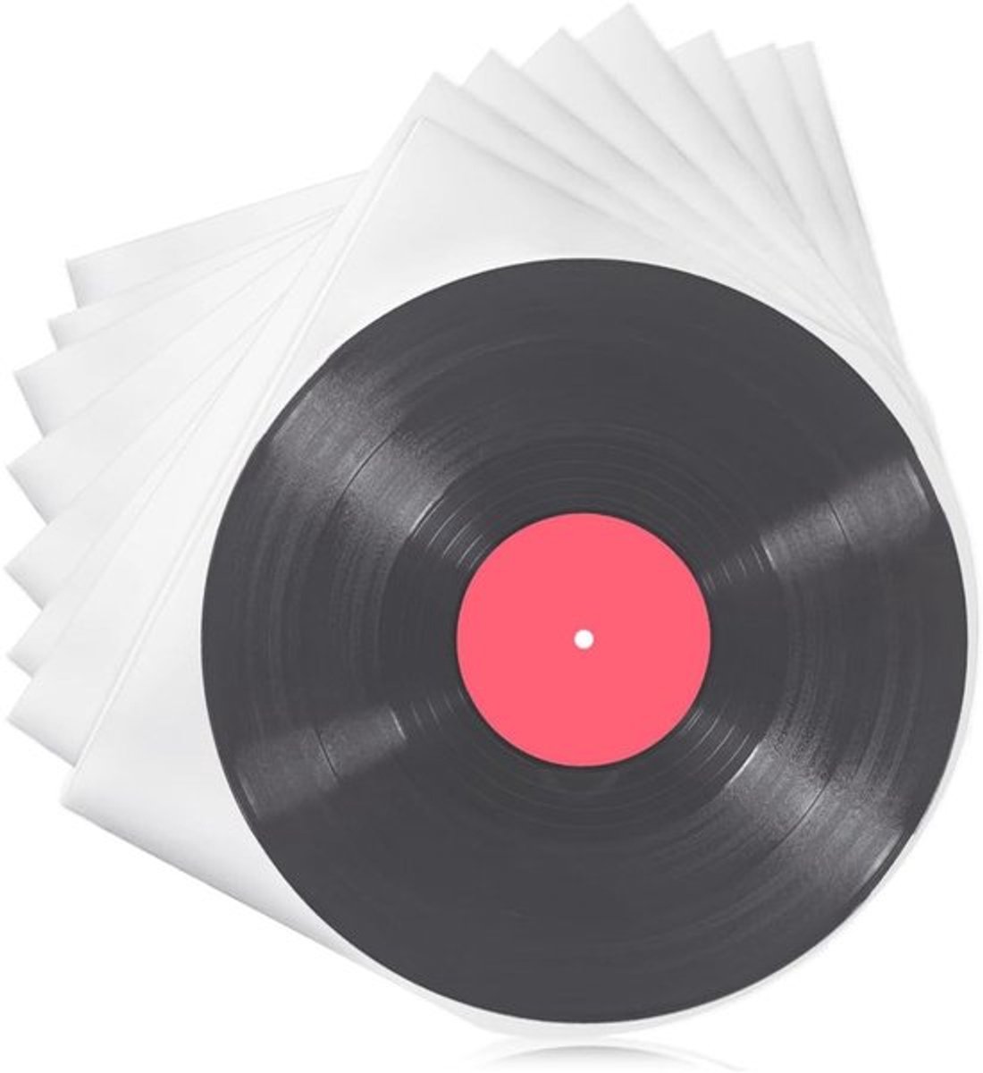 50 stuks vinylhoezen voor 33 toeren platen, antistatische beschermhoezen voor 12 inch vinylrecords
