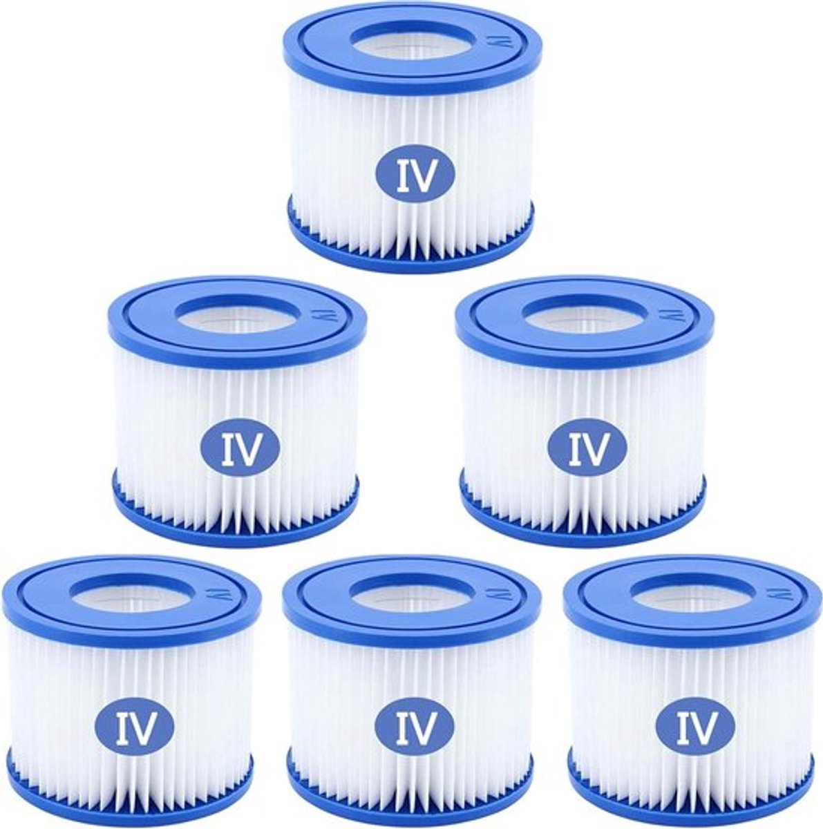 6 stuks filterpatronen voor zwembad type VI - vervangingsfilters voor whirlpool - Miami Hawaii Vegas Monaco Palm Springs