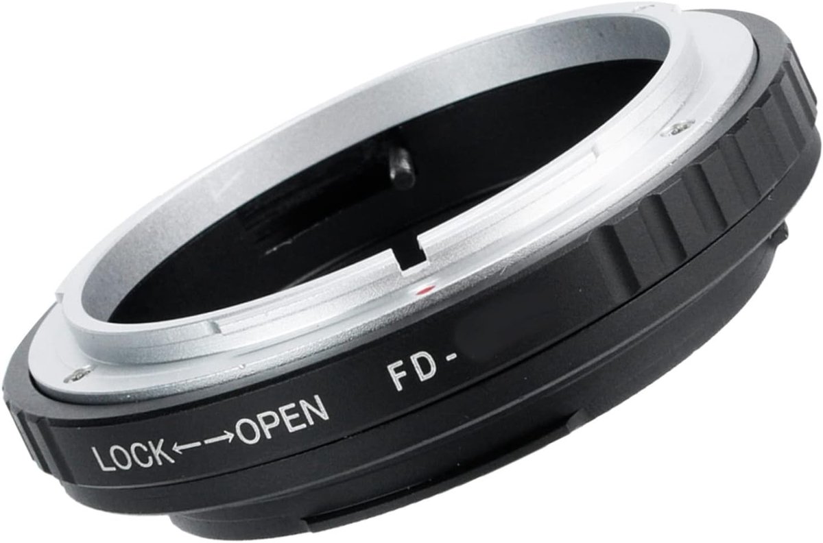 SnelShoppen - FDEOS EF Ring Adapter Lens FD voor Camera's - Premium Aluminium Zwart - 45g - Duurzaam Macro Lenses en DSLR's
