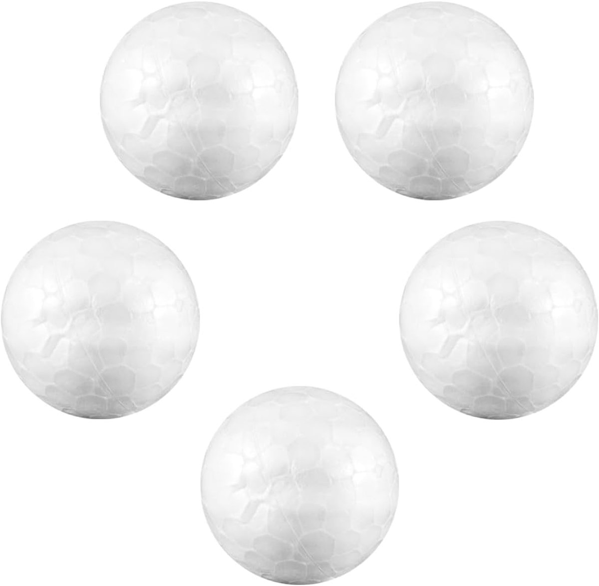 SnelShoppen - 100 Stuks 1.5cm Witte Polystyreen Foam Bollen voor DIY Kunst, Kerstdecoratie en Paasfeest