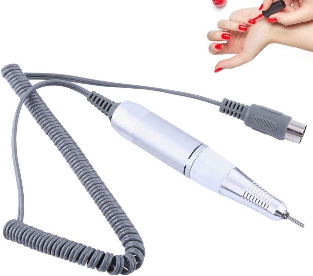 Professionele Elektrische Manicure en Pedicure Boor met Vervangbare Handgreep voor Nagels, Perfect voor Thuisgebruik en Salon