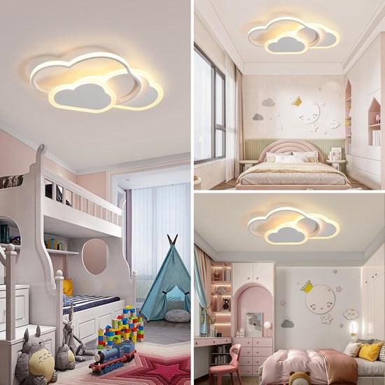 Moderne LED Plafondlamp voor Kinderkamer met Afstandsbediening en Nachtlichtfunctie - 42CM van Merkloos — afbeelding 5