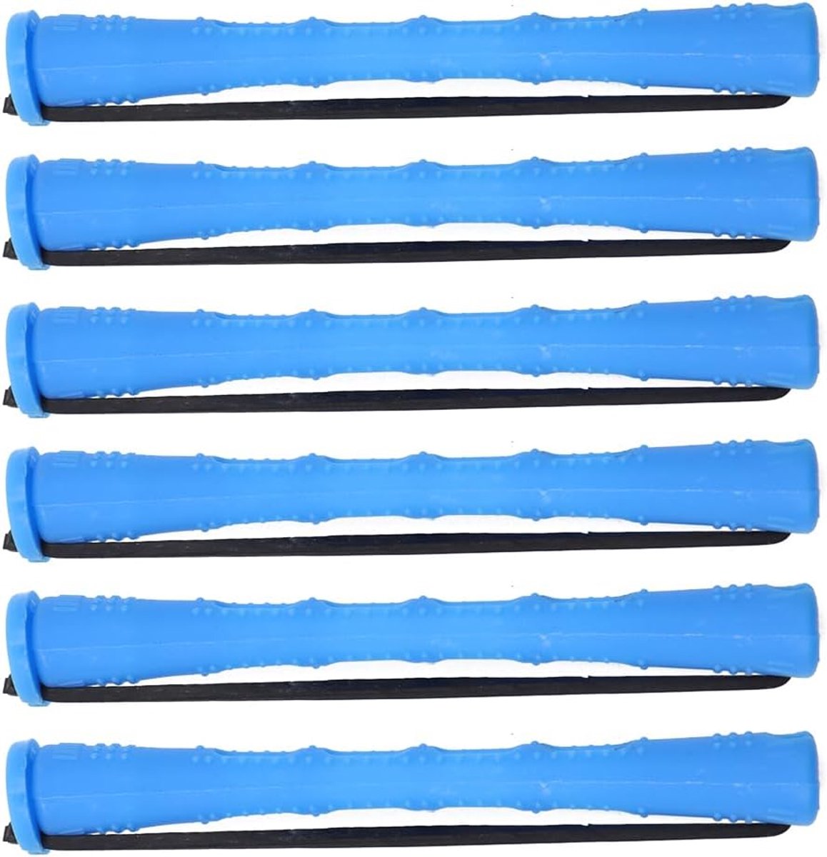 SnelShoppen - Permanent Bars Set van 60 Stuks - Kleine Krulijzers voor Vrouwen en Mannen - Plastic Haarrollers - Blauw - Perfect voor Thuisgebruik