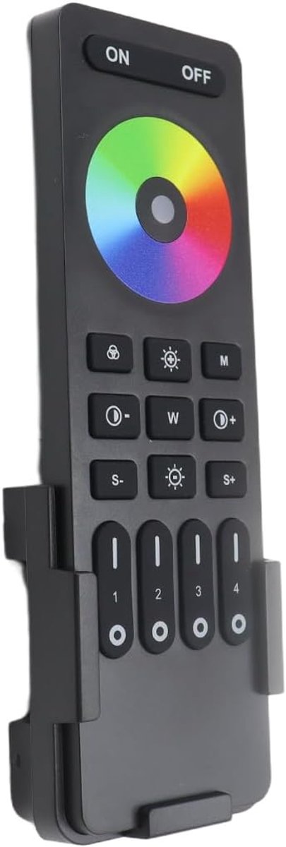 SnelShoppen - RGB Controller met RF Afstandsbediening, 2.4GHz Draadloze Controller + 4 Zones Afstandsbediening Set voor 4 Draad DC5V DC12V DC24V RGB S
