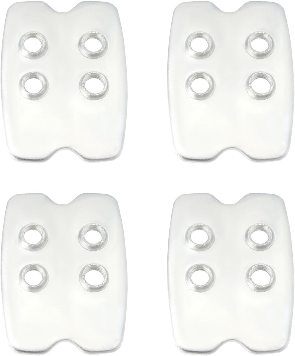 SnelShoppen - 4 Stuks Fiets Schoen Clips Klemmen Geschikt voor Shimano SPD SM-SH51 SM-SH52 SM-SH55 SM-SH56 29.4x39.3mm Fiets Schoenen Pedalen Klemmen
