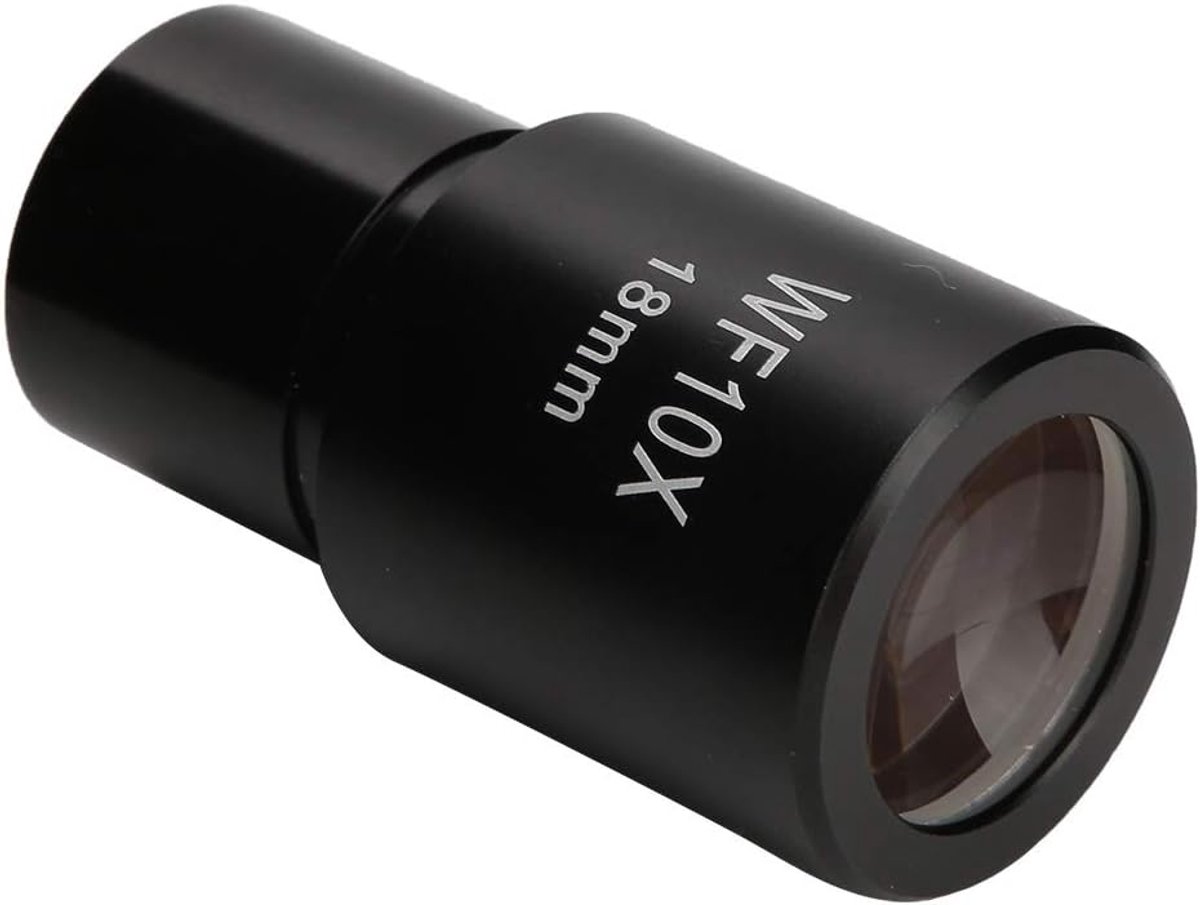 SnelShoppen - WF10X 18 Mm Brede Hoek Oculair voor Microscoop - Optische Lenzen met Schaal - 23.2 Mm Interface voor Biologische Microscoop