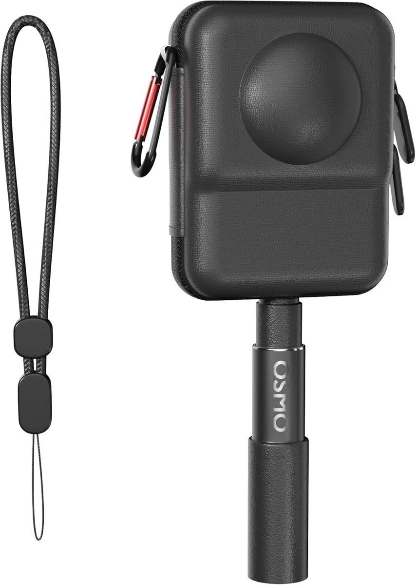 SnelShoppen - Draagtas voor DJI OSMO 360 - Beschermende Hard Shell Opbergtas met Polsband en Karabijnhaak voor Osmo360 Accessoires - Compact, Waterdic
