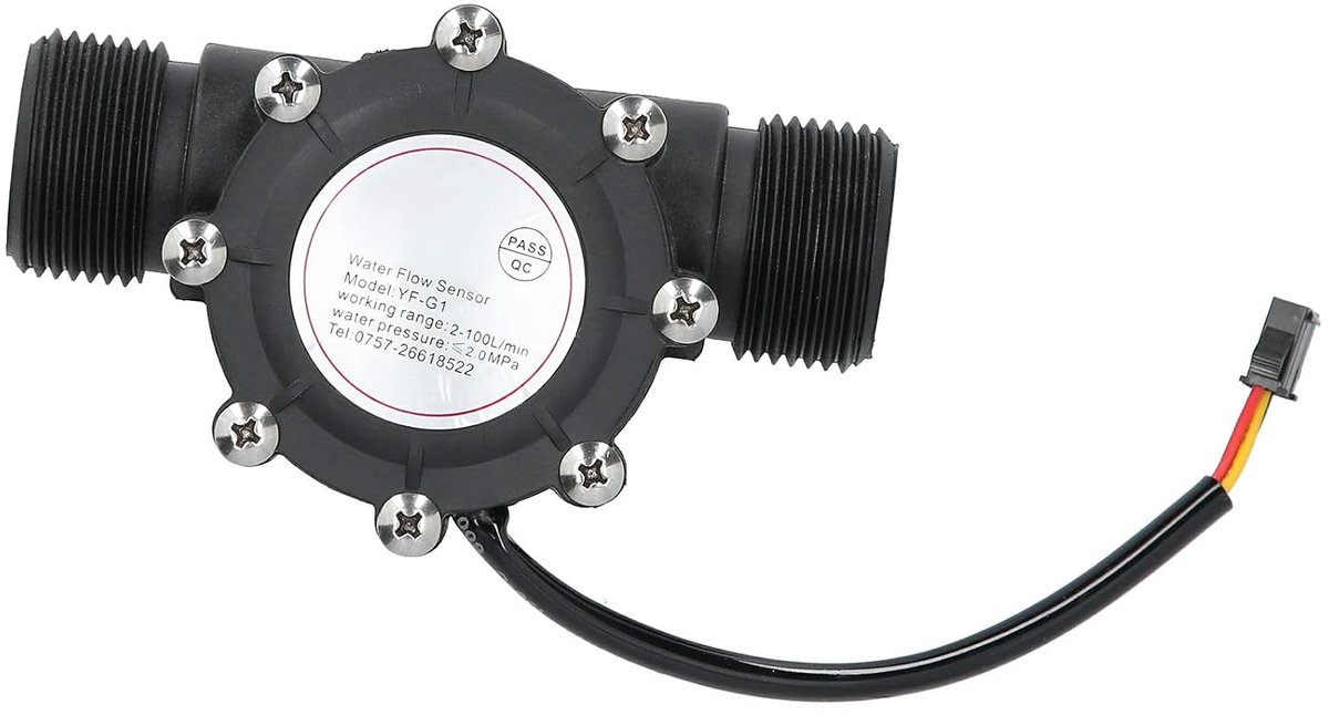 SnelShoppen - Waterstroomsensor G1 Inch Voor Verwarming, Airconditioning en Zwembad, DC3-24V, Hoge Sensitiviteit, Waterdicht en Temperatuurbestendig