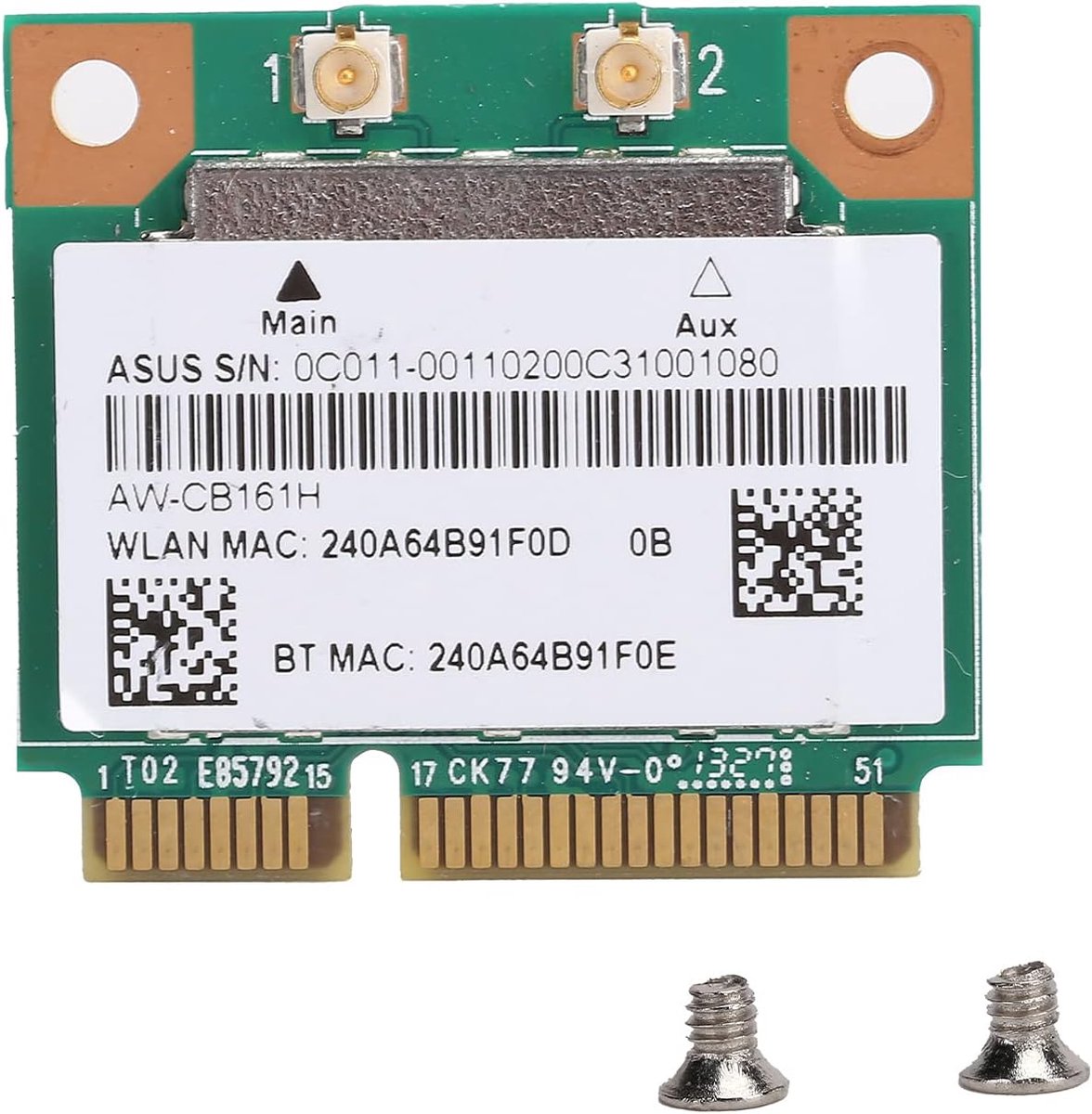 RTL8821AE Wifi Module, Mini PCI‑E 2.4/5.0GHz Bluetooth 4.0 Wireless Network Card, Compatible with Laptops - ShopVlot
