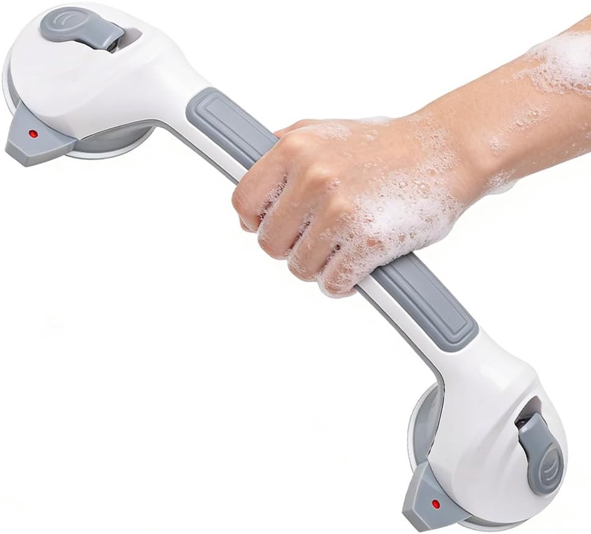 SnelShoppen - Badkamersteun Handgreep 38cm - Zuignap Handvat voor Douche, Bad en Toilet - Versterkte Zuigkracht, Draagbaar en Mobiel, Veiligheid voor