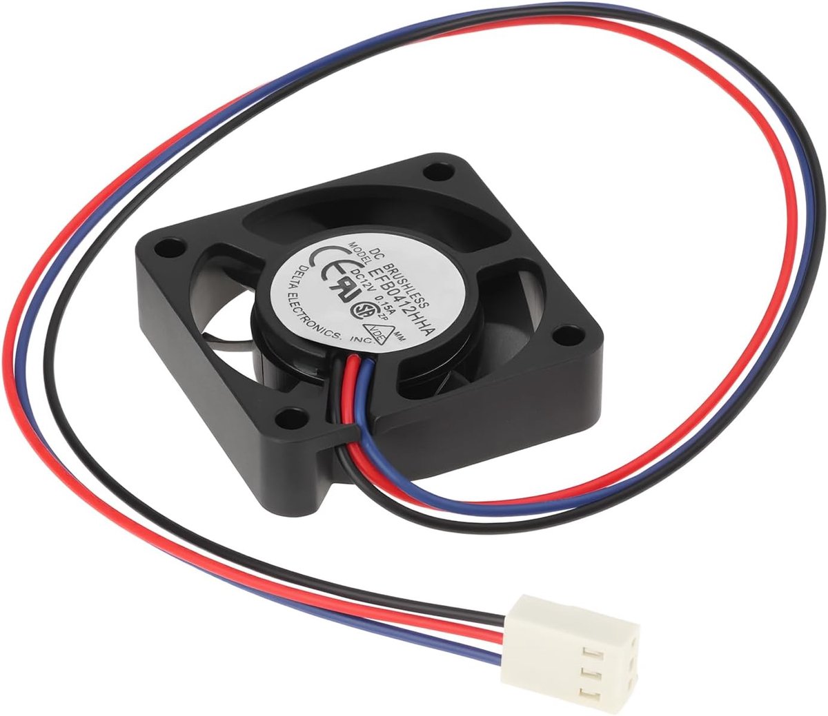 SnelShoppen - 12V 0.15A 3-draad Borstelloze Koelventilator EFB0412HHA - Compact 40x40x10mm Koeling voor Computerservers met 2510-3P Connector, Laag Ge