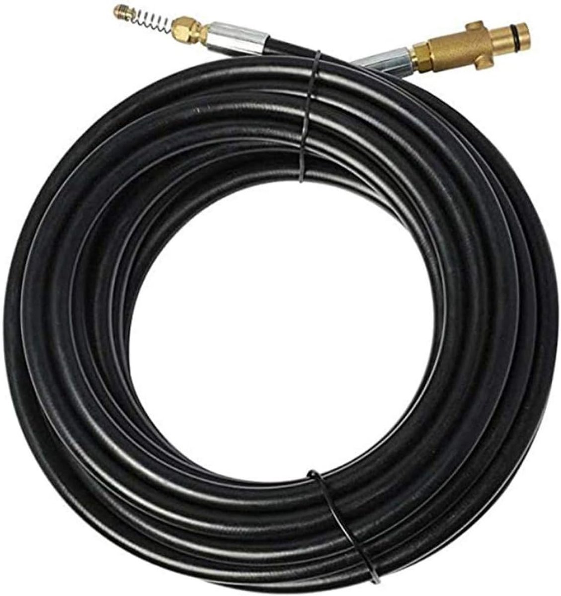 SnelShoppen - 15m Afvoerput Reinigingsslang voor Hogedrukreiniger, 1/4" (6mm) I.D., Messing Spuitmond, 160bar Werkdruk, Voor STIHLE RE98 RE108 RE118 R