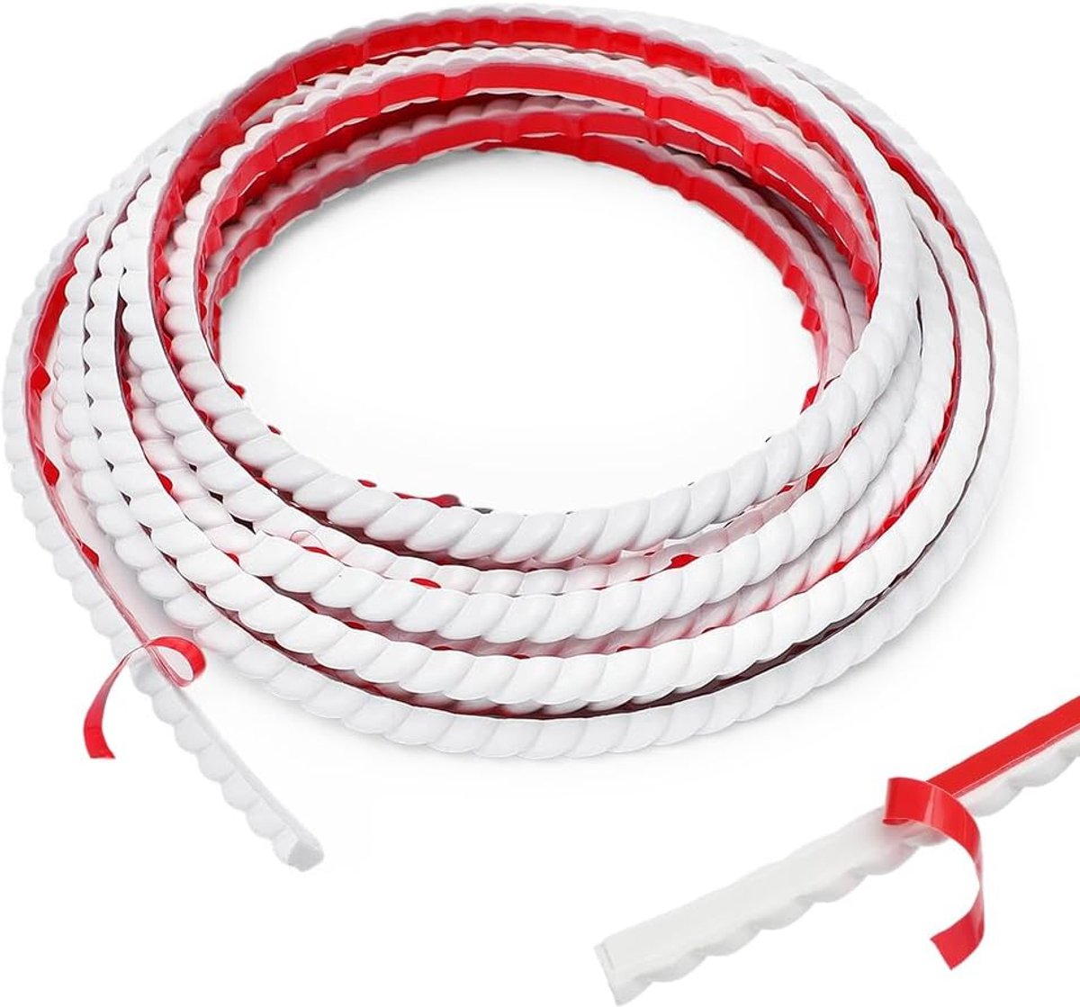 Wanddecoratie strips 6 m x 1,5 cm - flexibele PVC lijst - zelfklevend - perfect voor muren en meubels - ShopVlot