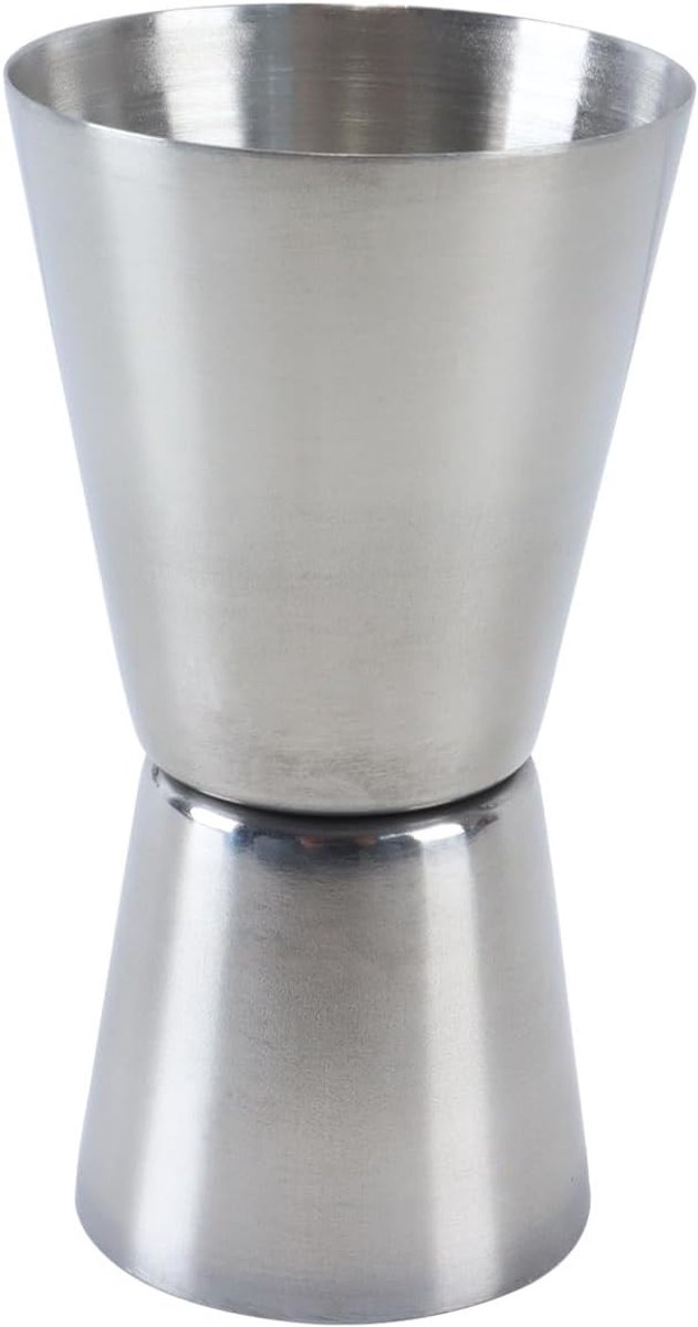 SnelShoppen - 25ml/50ml RVS Dubbele Jigger - Maatbeker voor Alcoholische Dranken, Cocktail Shots, Bar Accessoire, Duurzaam en Makkelijk te Reinigen