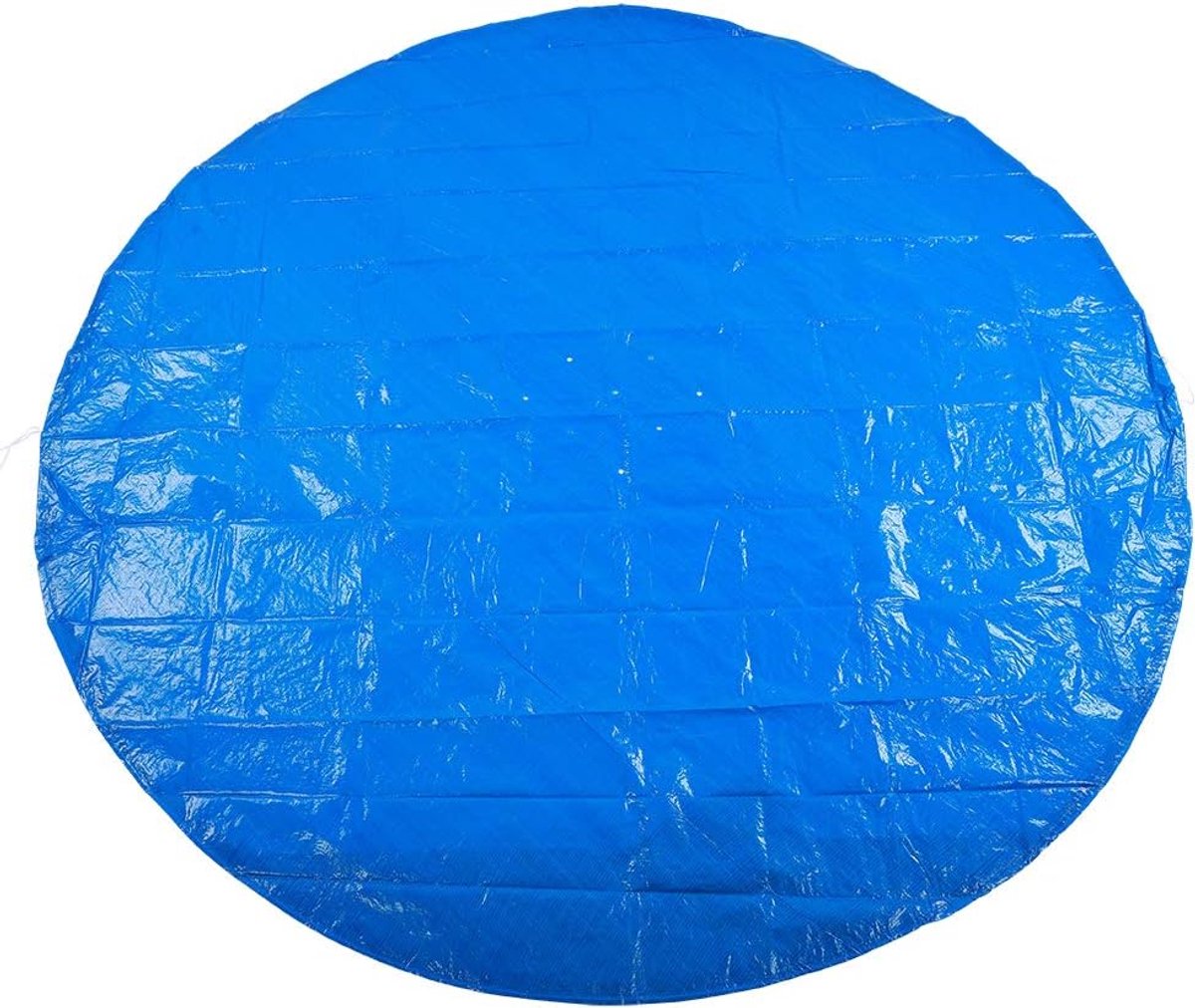SnelShoppen - Poolmat Rond 280cm PE Waterdicht Blauw - Beschermende Cover voor Zwembaden - Regenbestendig en Stofdicht Accessoire voor Tuin en Buiteng
