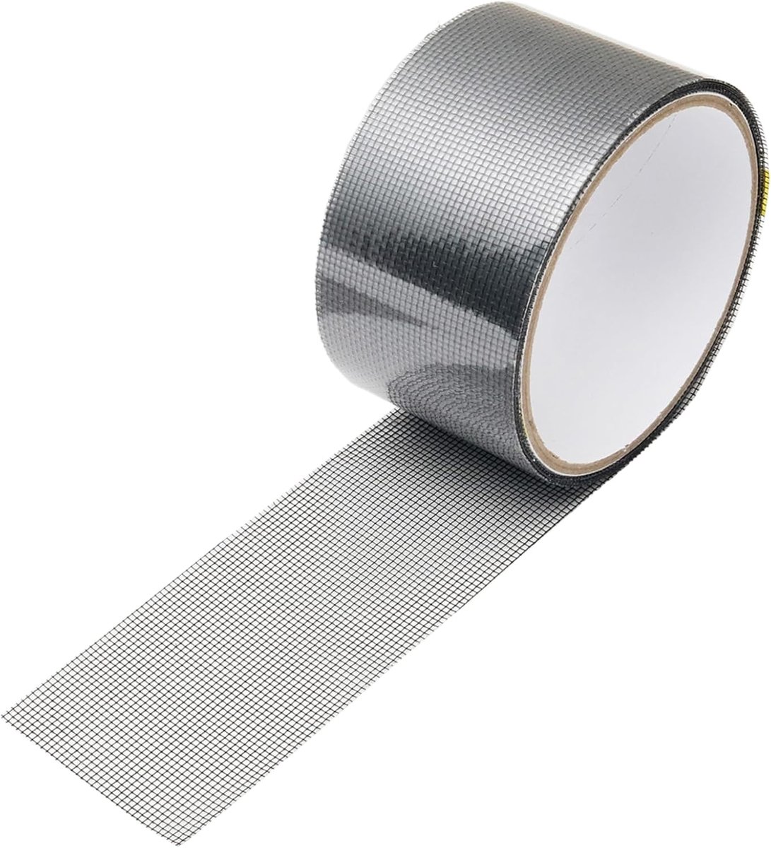 SnelShoppen - Vliegenscherm Reparatietape 5 cm x 10 m Insectenbescherming Reparatieset Gaas Herstelpatch voor Ramen, Deuren, Vliegenscherm Gaten, Effe