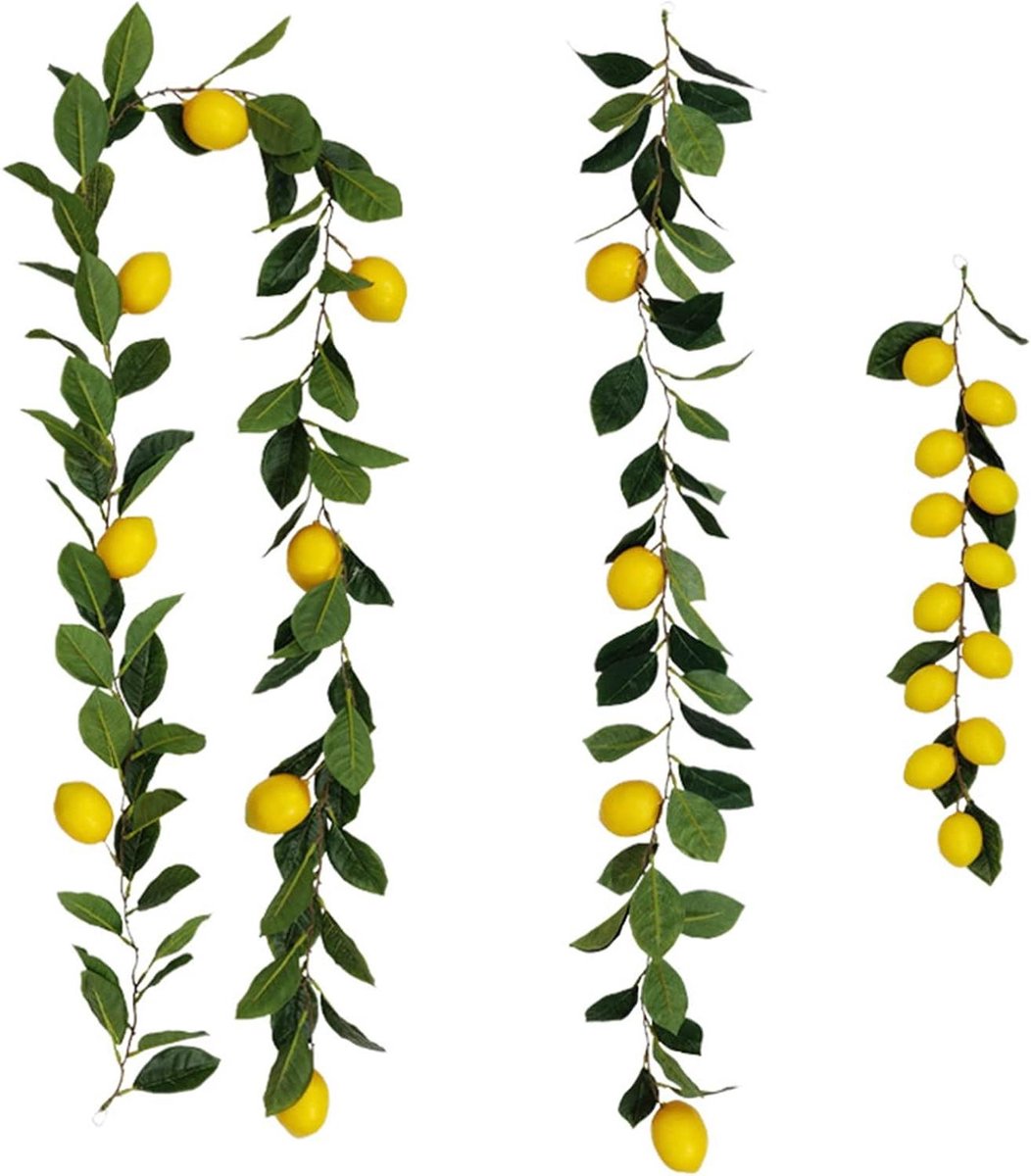 Kunstmatige Hangplanten - Nep Klimop - Decoratie Binnen Buiten - Levensecht Uiterlijk - 3 Stuks 50-195cm - Groen