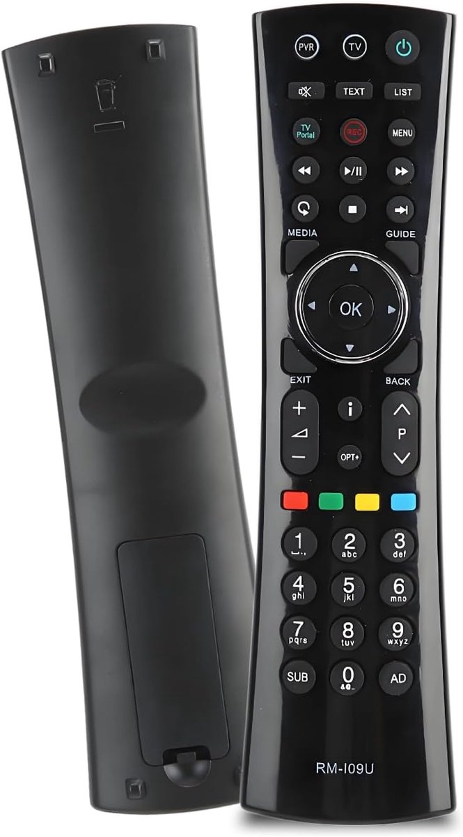 SnelShoppen - Universele Afstandsbediening - 46 Toetsen TV Afstandsbediening - Originele Vervanging voor Humax RM-109U/HDR-2000T PVR - Duurzaam ABS Ma
