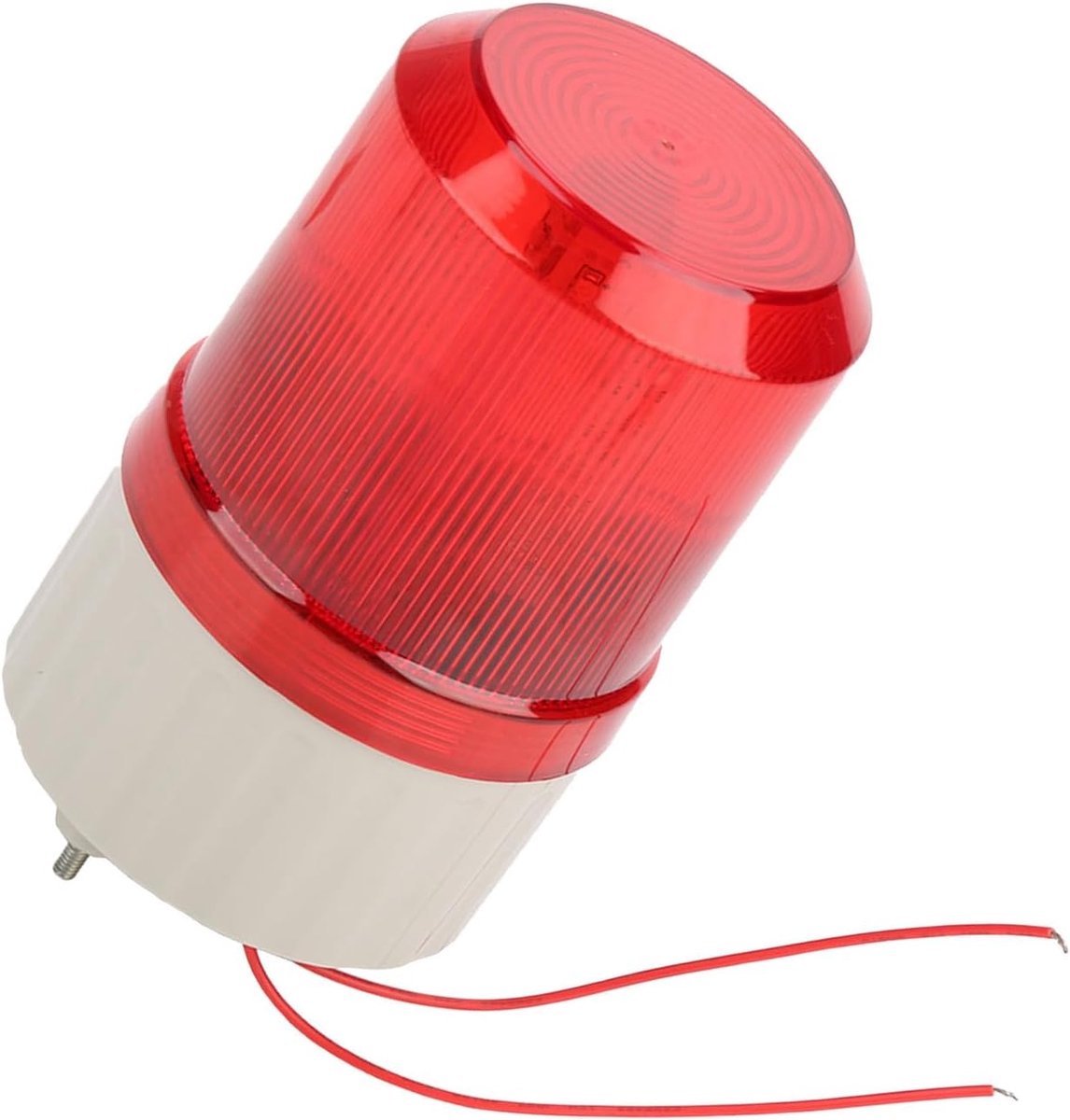 SnelShoppen - Alarm Gyrophare 220V Rood LED Waarschuwingslamp Geluidssignaal Optisch Alarm Systeem Flitslicht Nood LED Stroboscoop