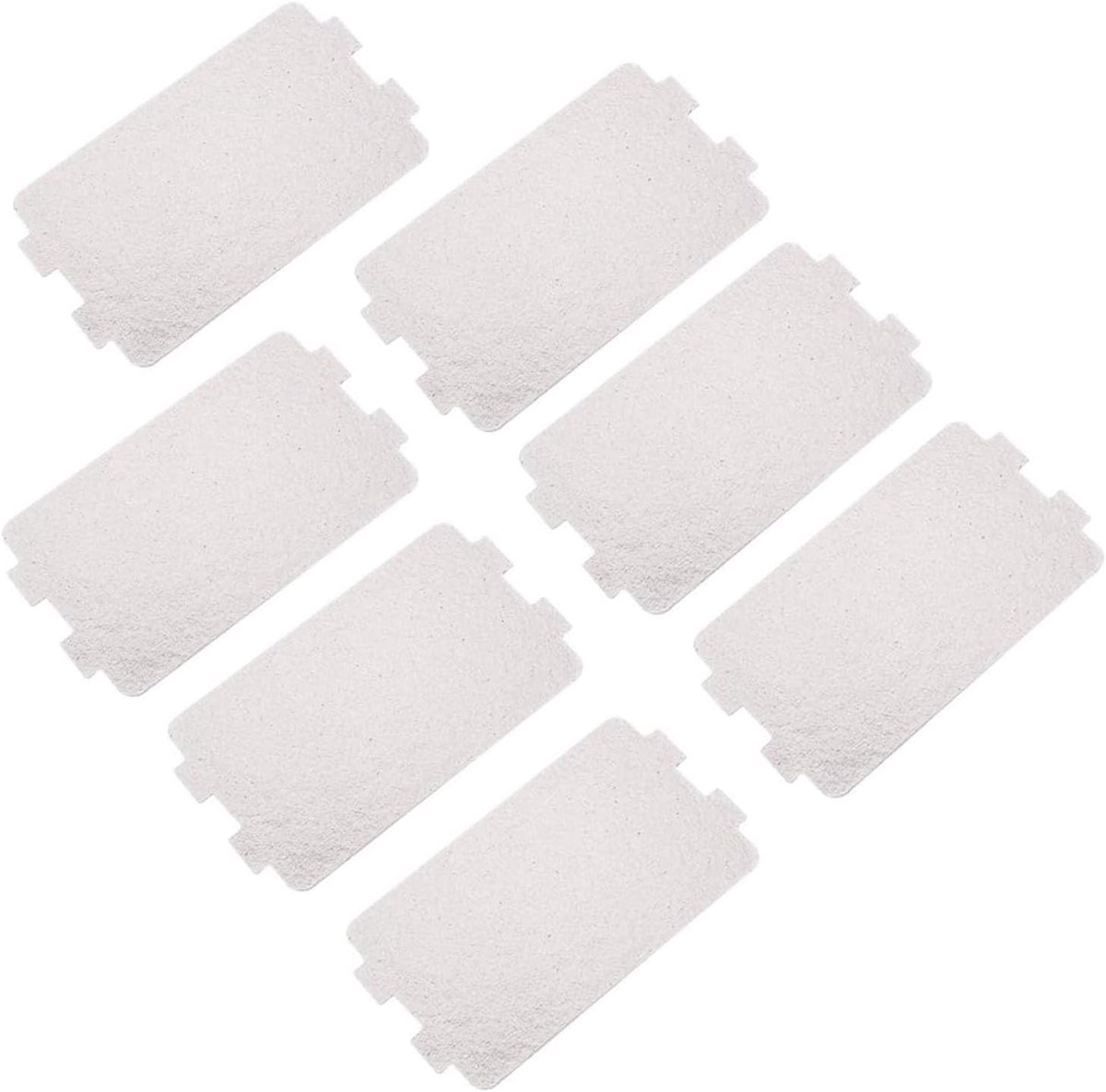 SnelShoppen - 7 Stuks Mica Platen voor Magnetron, Mica Blad Golfgids Deksel, Magnetron Isolatie Accessoires, Koelende Golfgids Deksel (Zilver)