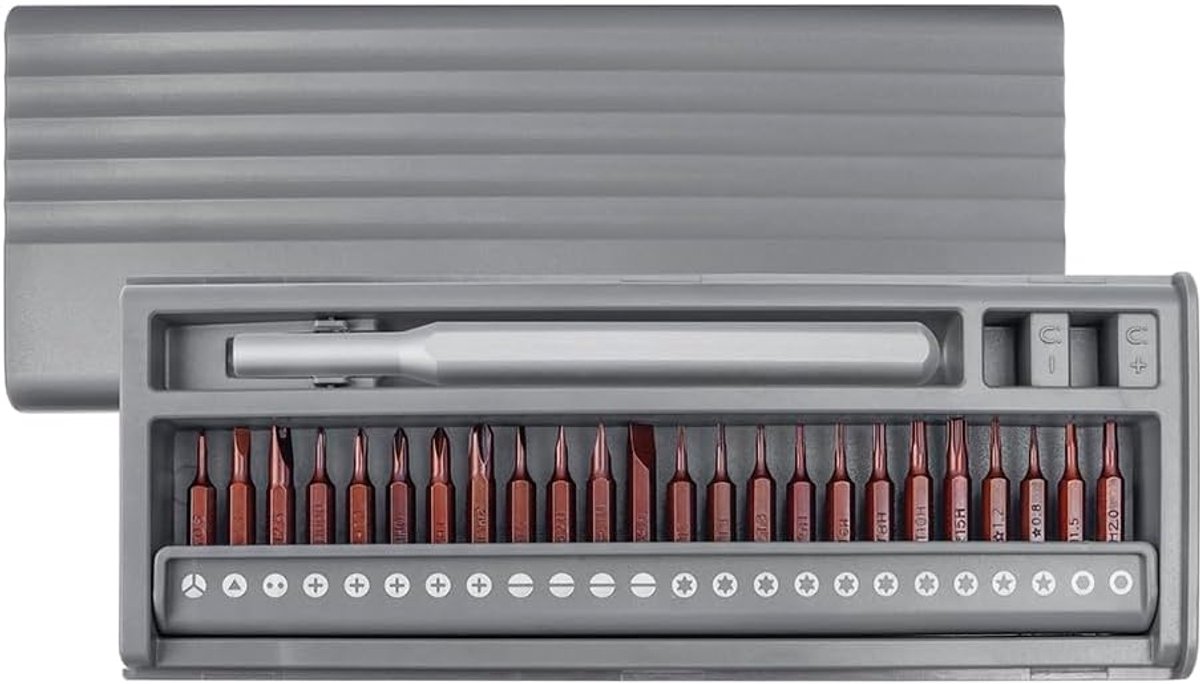 SnelShoppen - 26 in 1 Precisie Schroevendraaier Set, Mini Schroevendraaier Set met Magnetische Schroefbits, Reparatiewerktuig voor Apparatuur, 24 Bits