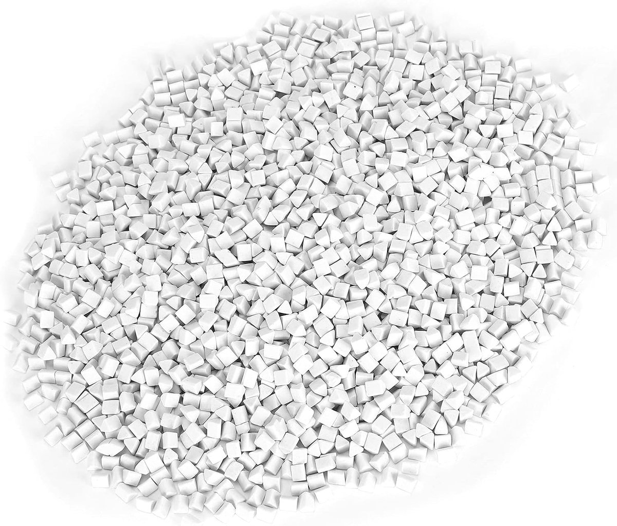 SnelShoppen - Keramisch Vulmedia - Keramisch Tumblingmedia - Keramische Driehoek Schuurmedia voor Vibratie Polijsten en Slijpen van Sieraden - 4mm - 5