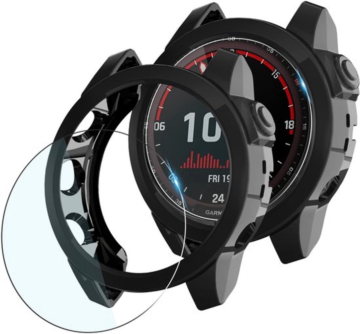 Vt products - Beschermhoes voor Garmin Fenix 7X - Gehard Glas