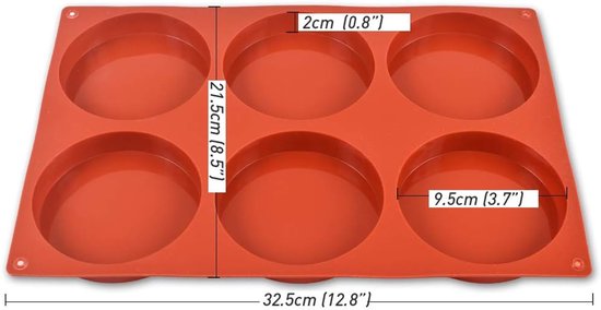 Ronde siliconen cakevorm, 2 verpakkingen 6-voudig 10 cm siliconen schijf zoals vorm voor cake, harsonderzetter, handgemaakte zeep — afbeelding 5