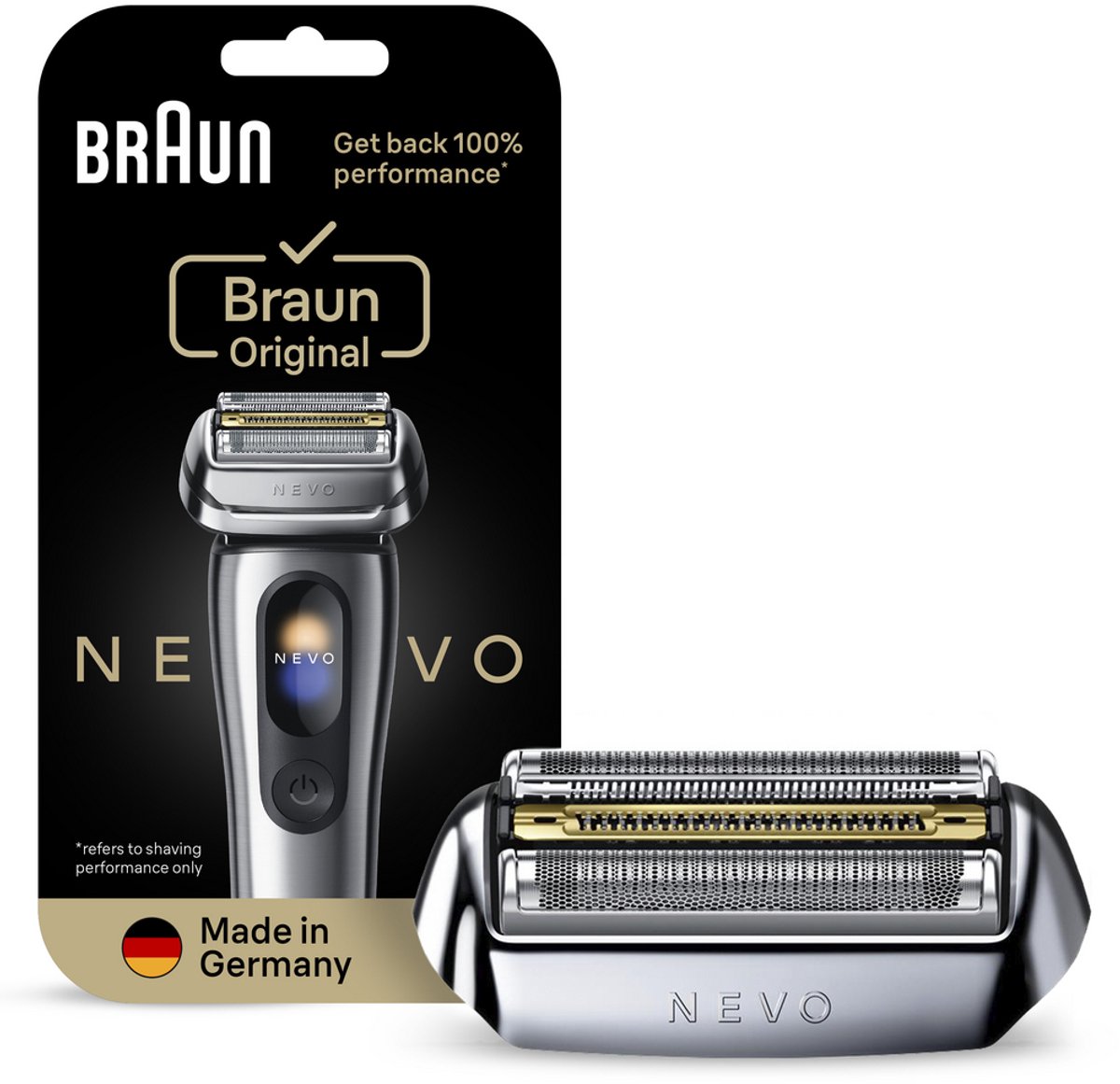 Braun NEVO Vervangende Scheerkop - voor Elektrisch Scheerapparaat - Zilver