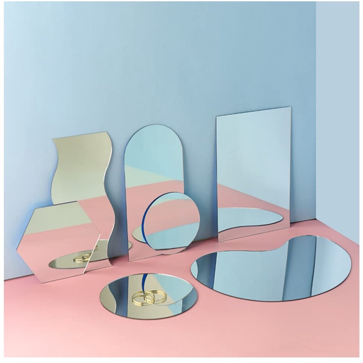 Dailygoods- Acrylglasplaat Spiegelset - 7 Stuks - Fotografie Achtergrond - Productfotografie - Milieuvriendelijk - Duurzaam Materiaal - Fotografie Spiegel