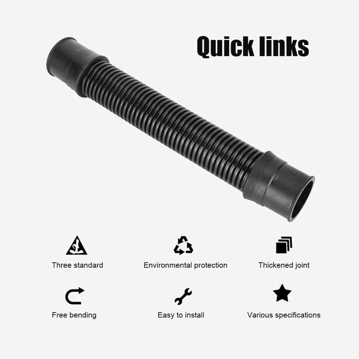 Dailygoods- Flexibele Slang Sterk en Duurzaam - Afvoerslang - Aquarium Slang - Waterpomp Slang - Bending Bestendig - Eenvoudig te Installeren - Aquariumslang