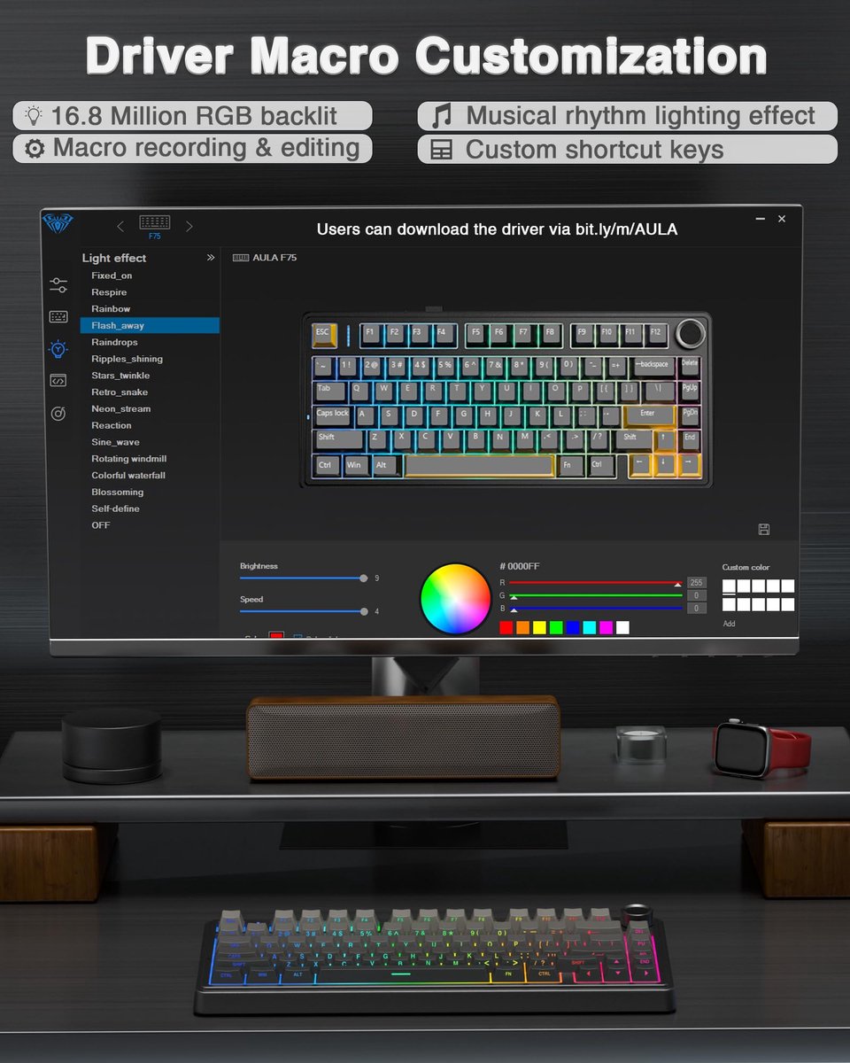 AULA F75 Pro - Draadloze Gaming Toetsenbord - Mechanisch Toetsenbord thumbnail 5
